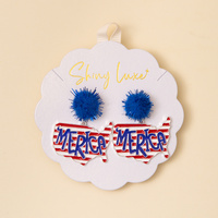 USA MAP POST DANGLE EARRINGS