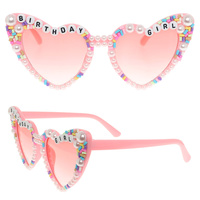 BIRTHDAY GIRL BEADED FASHION GLASSES