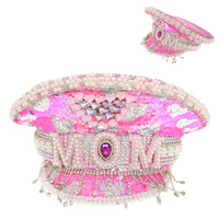 FASHION MOM JEWELED CAPTAIN HAT