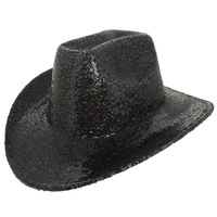 WESTERN SEQUIN COWBOY HAT